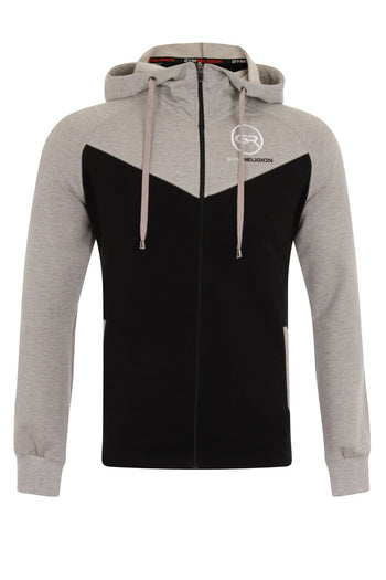 Signature Core Range Zip Hoodie - Grey & Black