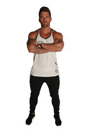 Signature Core Range Stringer Vest - White & Black