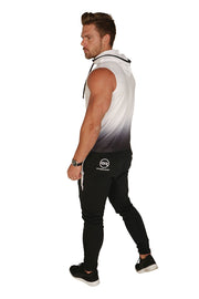 Urban Range Gradient Sleeveless Jacket - White/Black