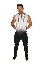 Urban Range Gradient Sleeveless Jacket - White/Black