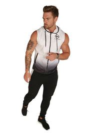 Urban Range Gradient Sleeveless Jacket - White/Black