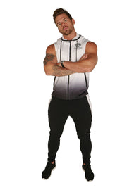 Urban Range Gradient Sleeveless Jacket - White/Black