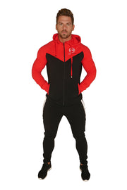 Signature Core Range Zip Hoodie - Red & Black