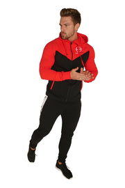 Signature Core Range Zip Hoodie - Red & Black