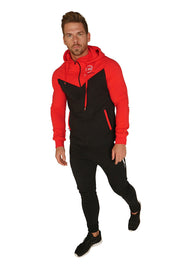 Signature Core Range Zip Hoodie - Red & Black