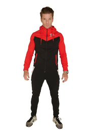 Signature Core Range Zip Hoodie - Red & Black