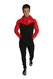 Signature Core Range Zip Hoodie - Red & Black